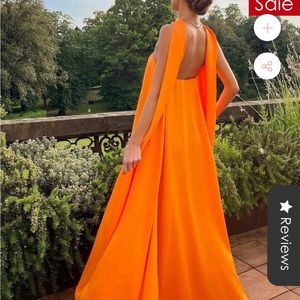 Orange dress size Small Alisa Style